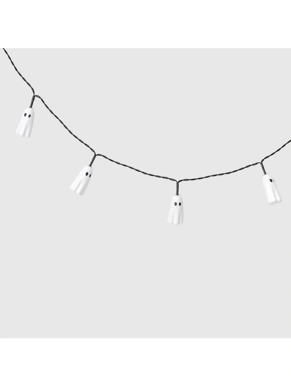20ct LED Halloween Plastic Ghost Novelty Light String - Hyde and EEK! Boutique